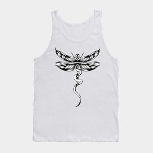 Dragonfly  bw Tank Top